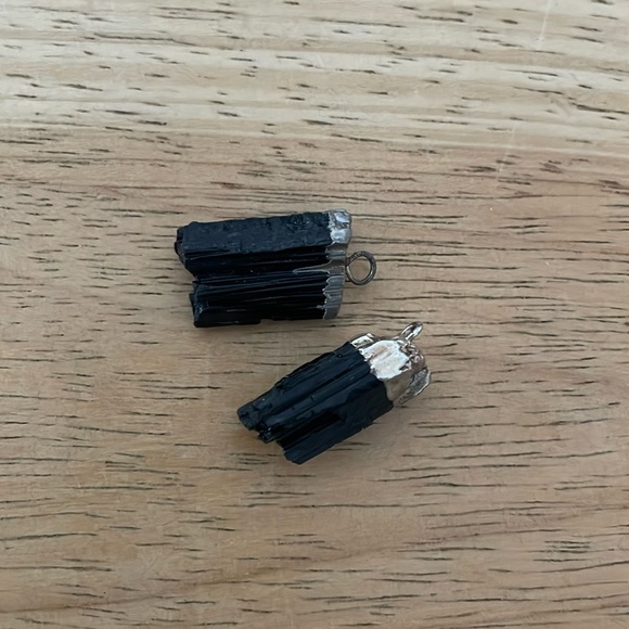 Tourmaline 2pc Raw black - Picture 1 of 4
